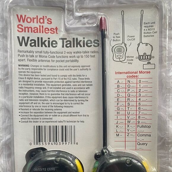 *NIB* World’s Smallest Walkie Talkies - Picture 2 of 3